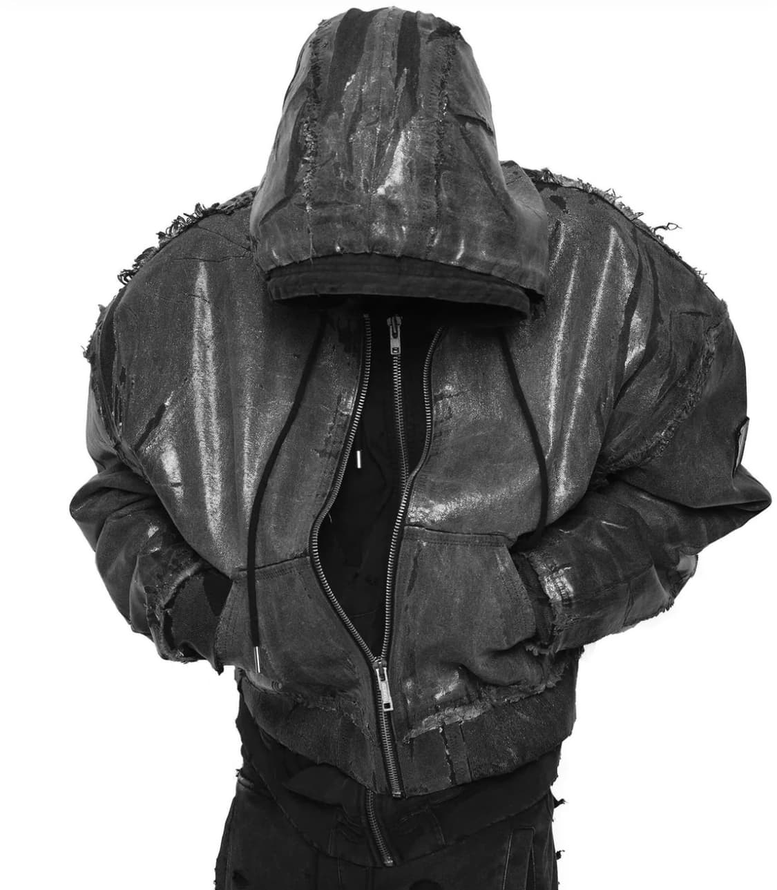 RACER WORLDWIDE BLACK WAXED BOMBER 상품이미지1