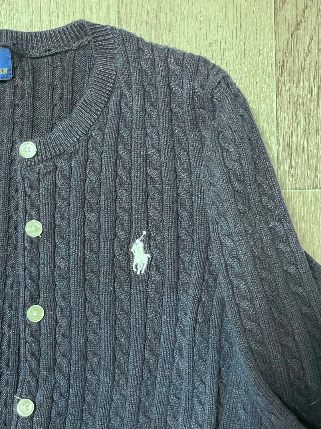 정품) 폴로 랄프로렌 걸즈 가디건 네이비 L 상품이미지2