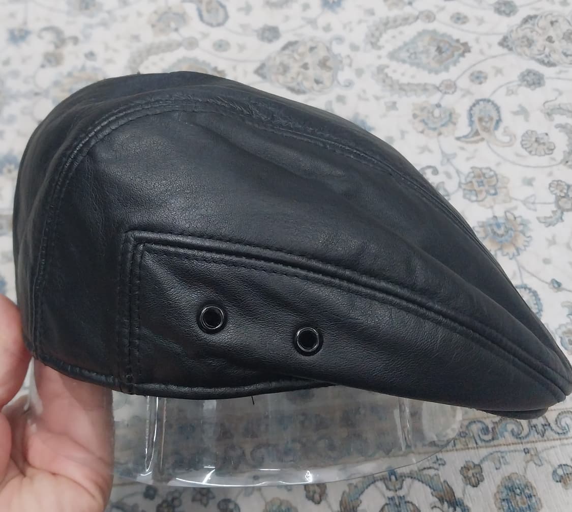 8-90년대 미치코 런던 소가죽 헌팅캡 상품이미지4