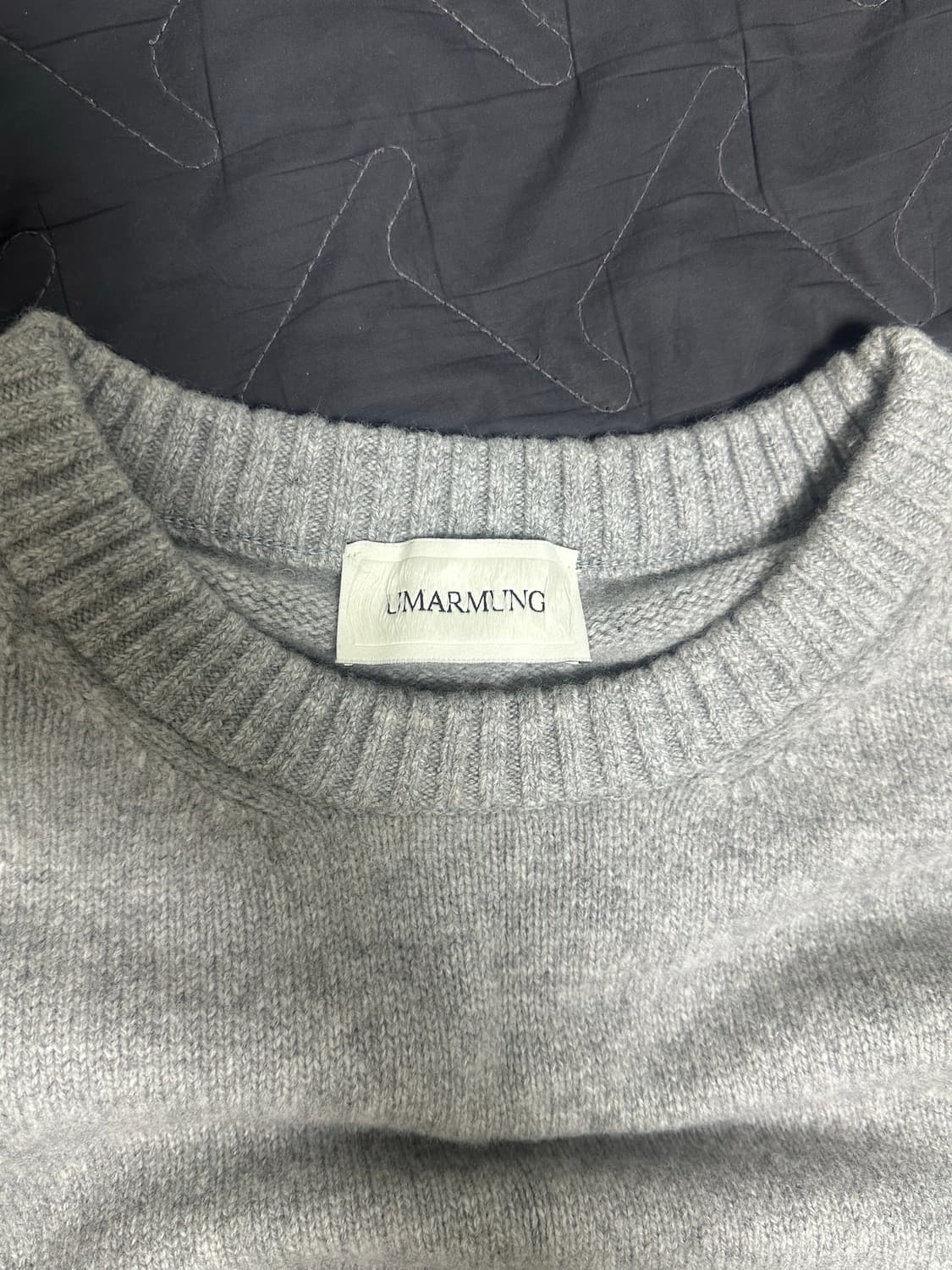우마뭉 Pure saxon wool pull over 니트 L 상품이미지6