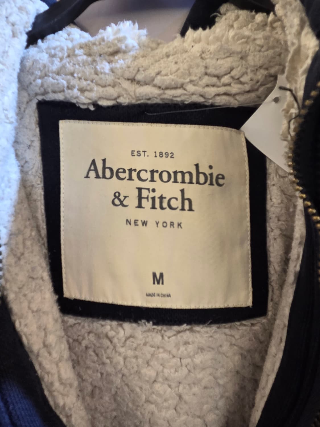 아베크롬비 네이비 양털후드집업 상품이미지4