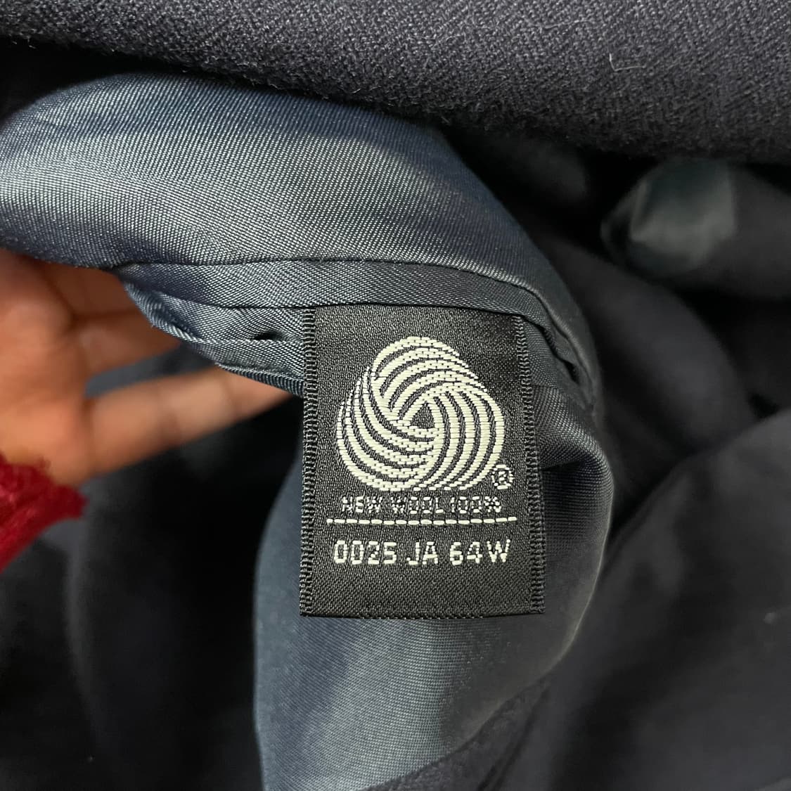 MATURE 네이비 울100 스트라이프 블레이저 자켓 상품이미지5