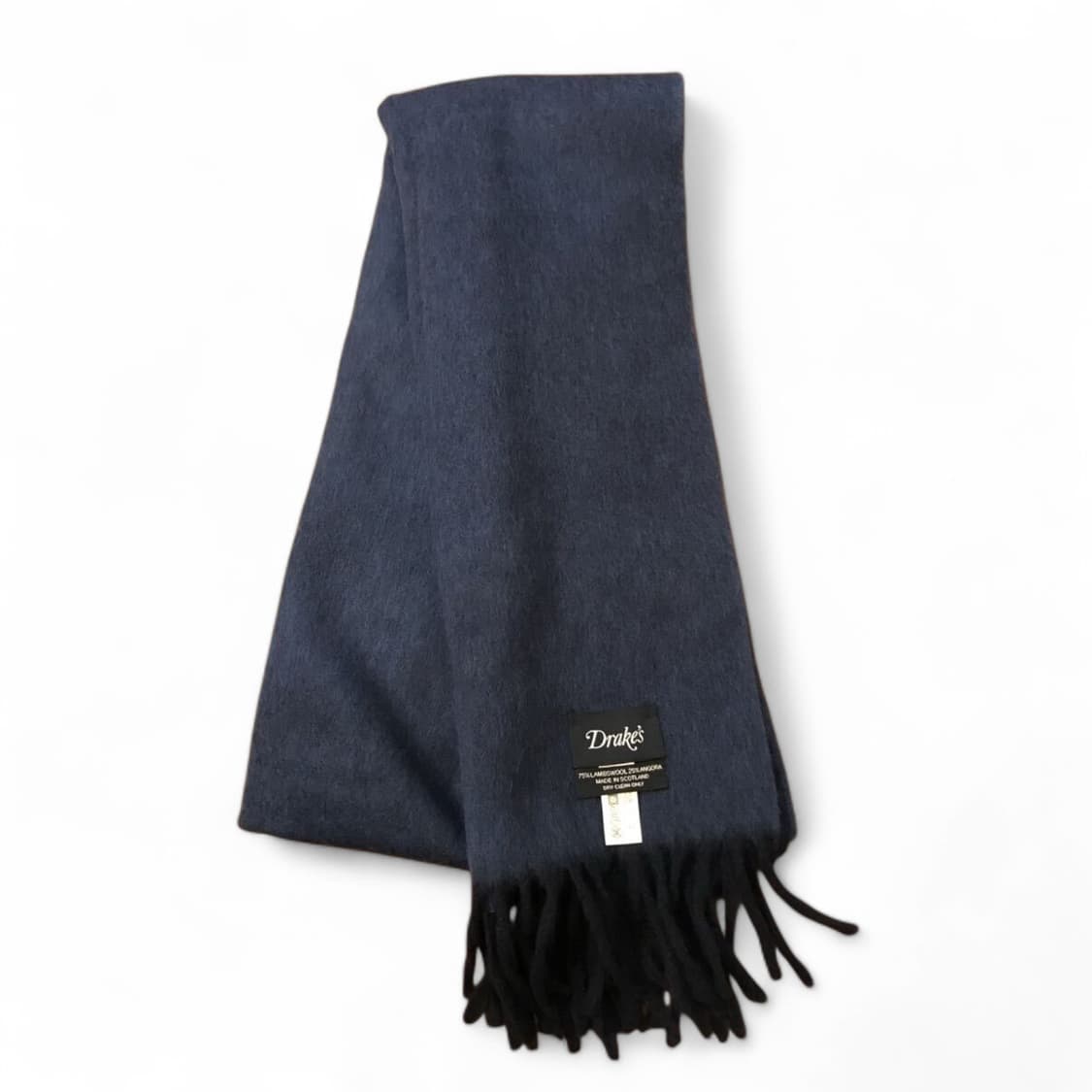 드레익스 앙고라 울 머플러 네이비 미품 상품이미지2