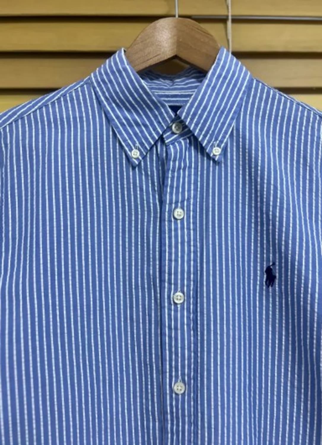 랄프로렌 남성 블루스트라이프 코튼긴팔셔츠 상품이미지1