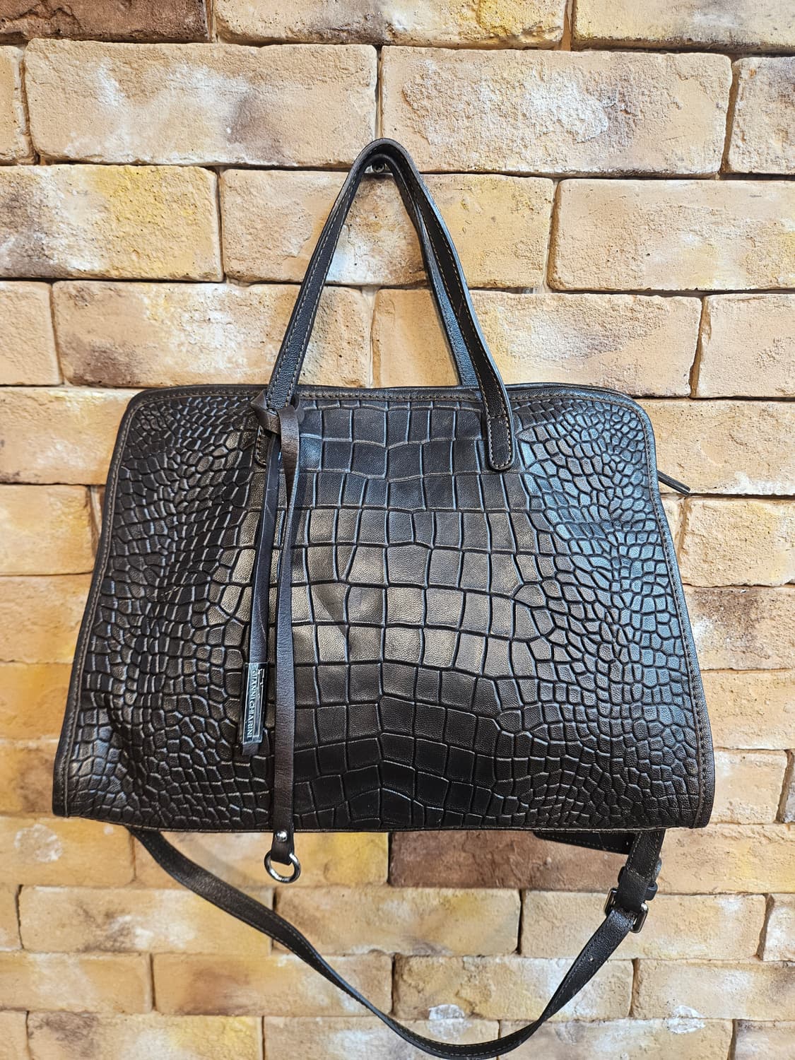 Gianni Chiarini 악어 가죽 숄더백 상품이미지1