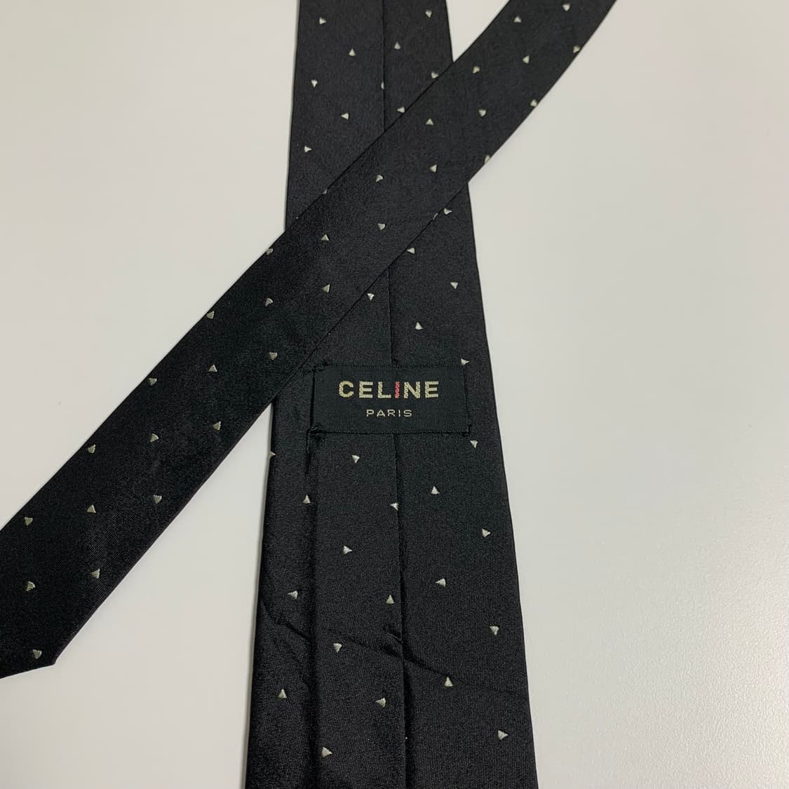 셀린느(CELINE) 블랙컬러 명품넥타이 A+등급 7.6cm 상품이미지5