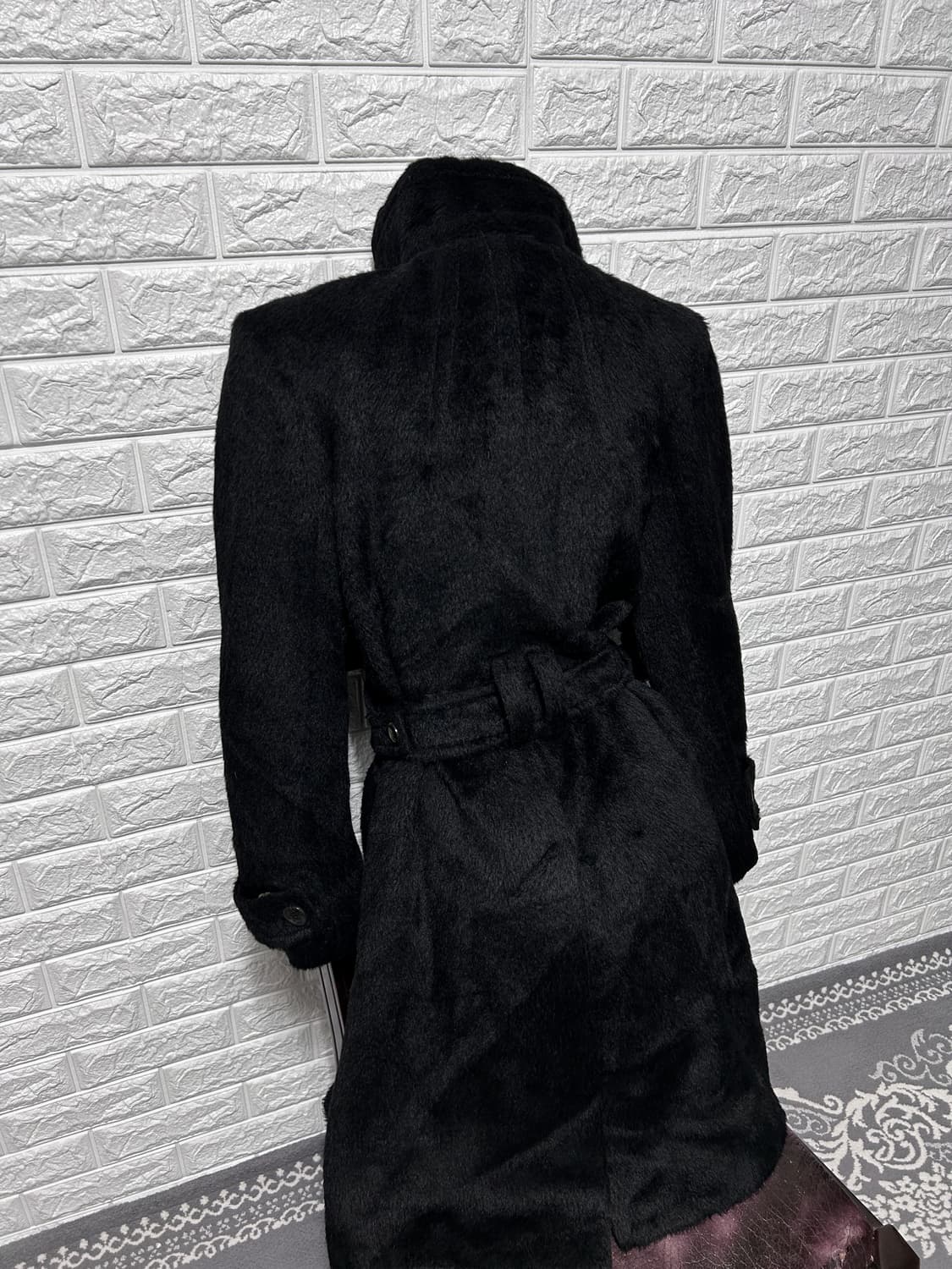 시스템 알파카 하이넥 코트 상품이미지7