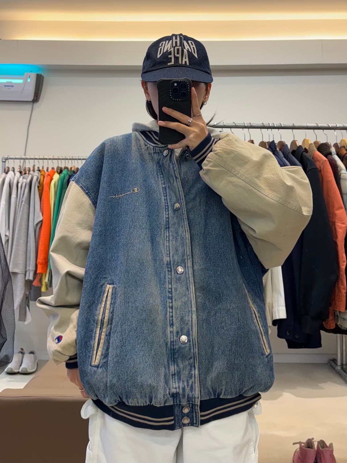 챔피온 데님 바시티자켓 상품이미지8