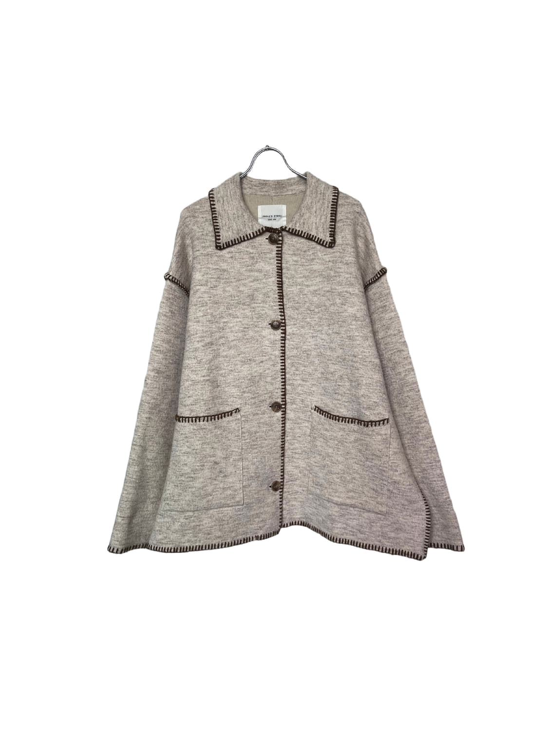 FREAK’S STORE Stitch Oversized Knit JK 상품이미지1