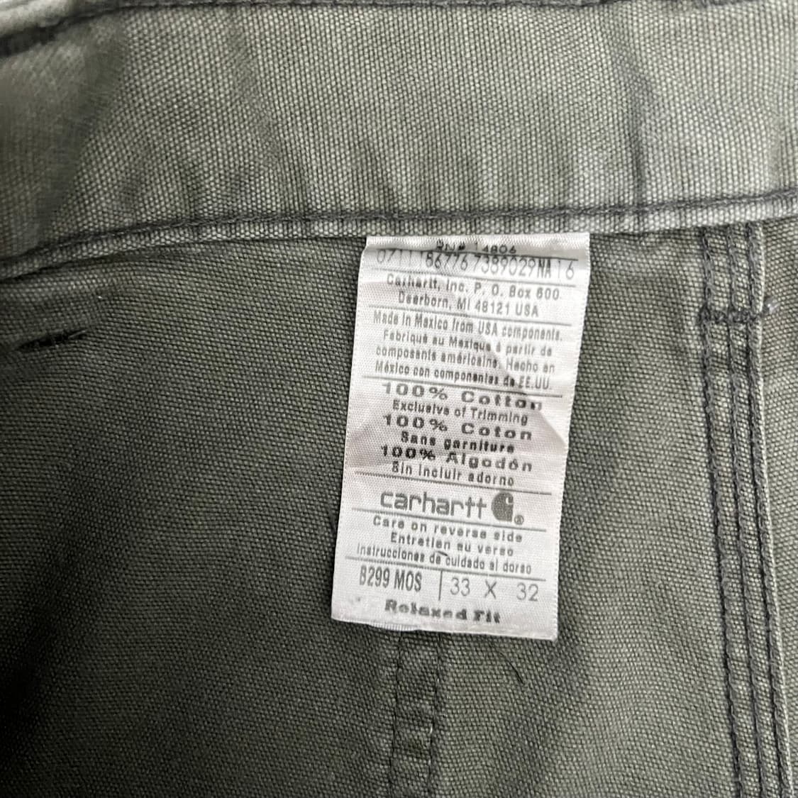 칼하트 B299-MOS 워크 팬츠 상품이미지6
