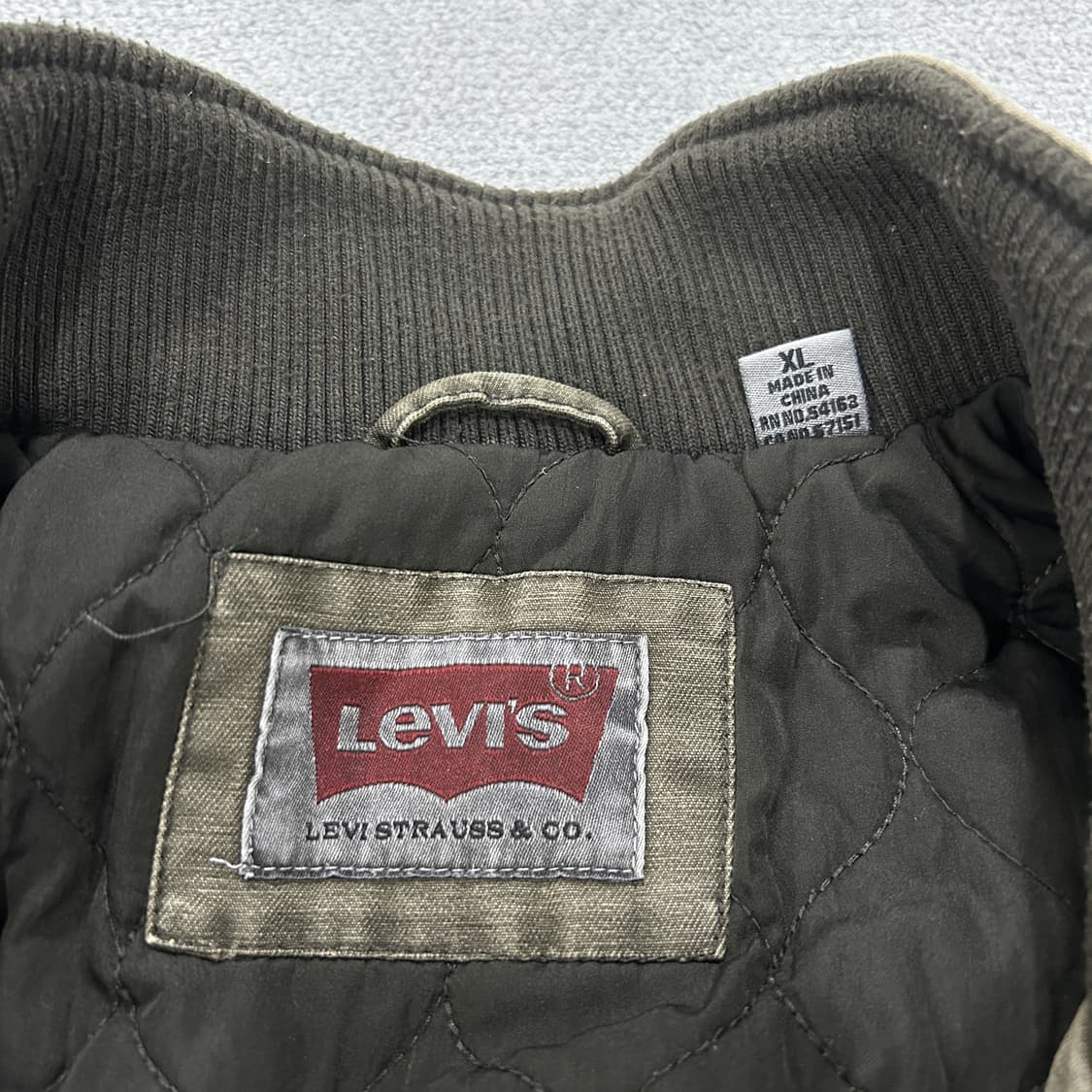 리바이스 y2k 카키색 야상 자켓 XL 상품이미지2