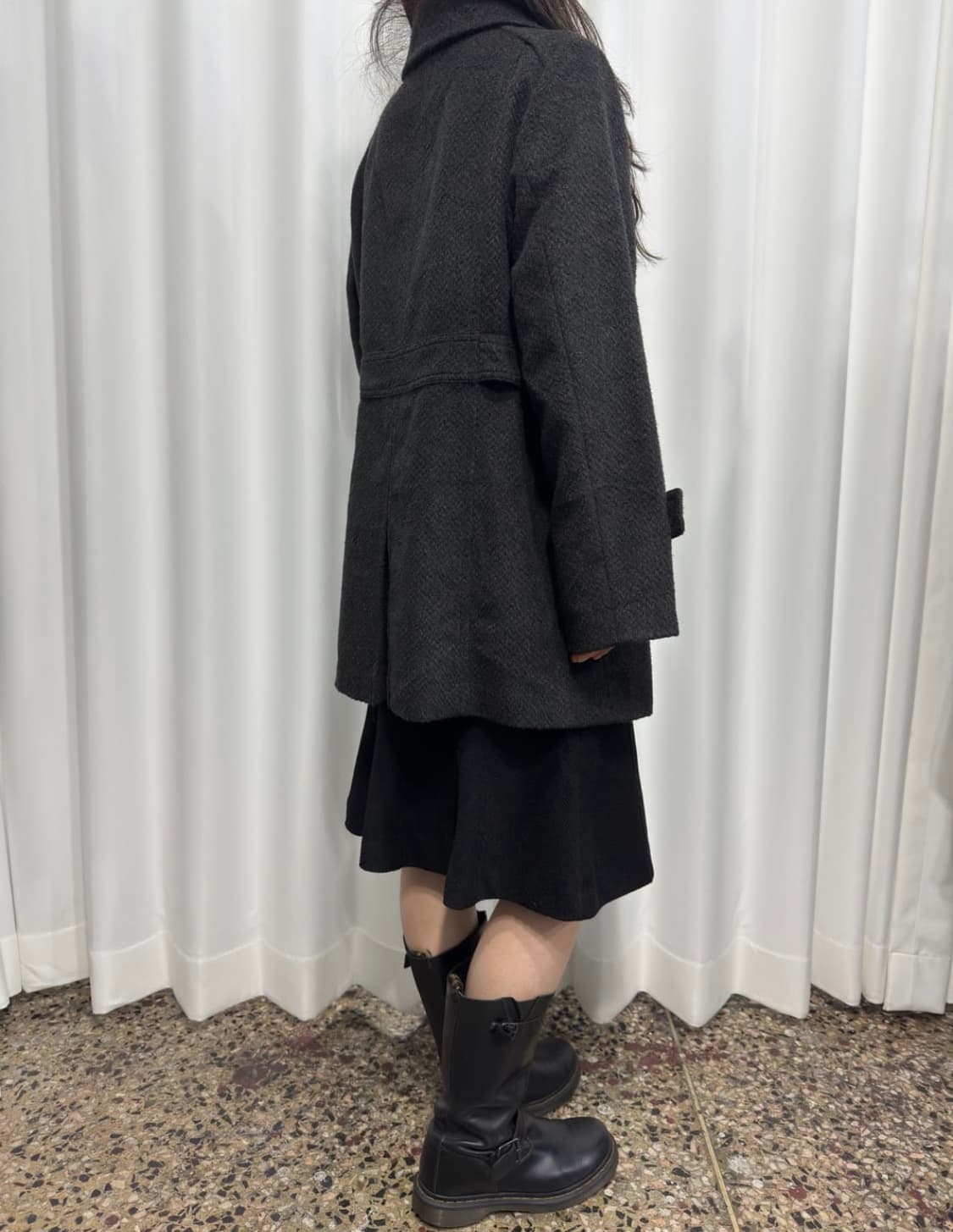 sans fin gray button coat 상품이미지5