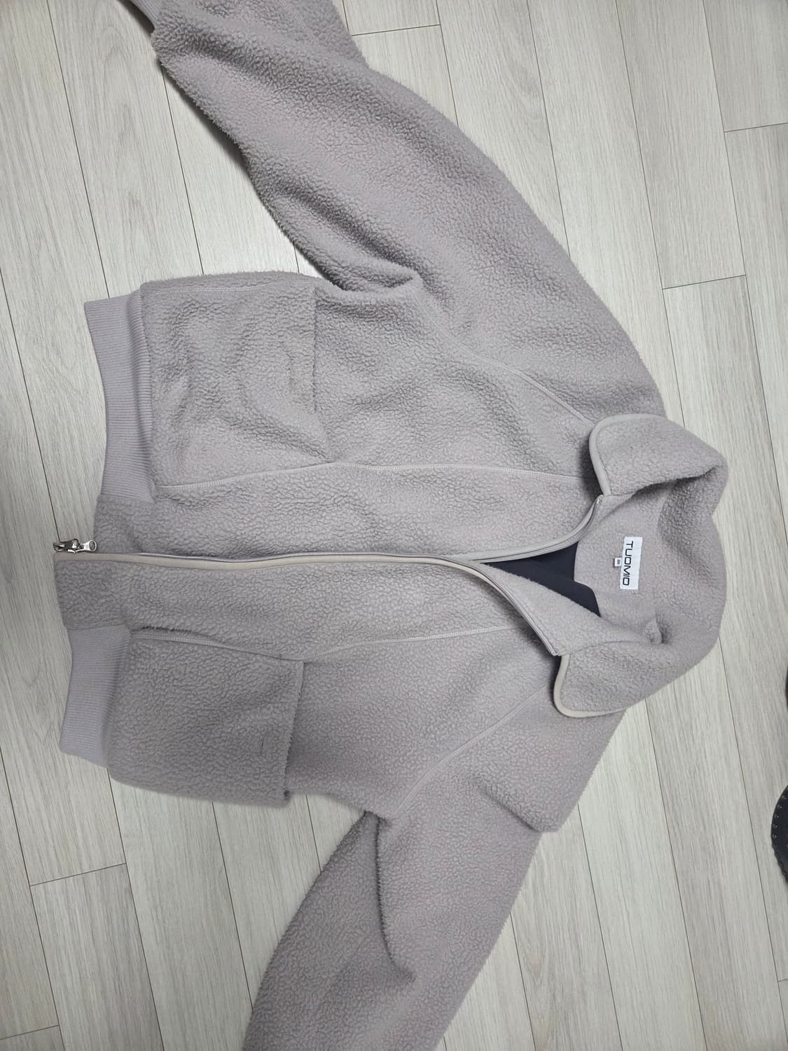 뚜오미오 oversized fleece bomber 플리스 집업 상품이미지2