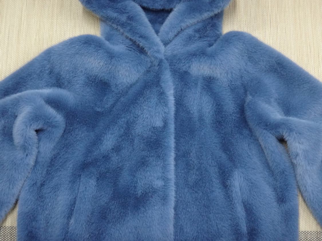 (S/55) LBL 여성 페이크 밍크 퍼 후드 자켓 상품이미지4