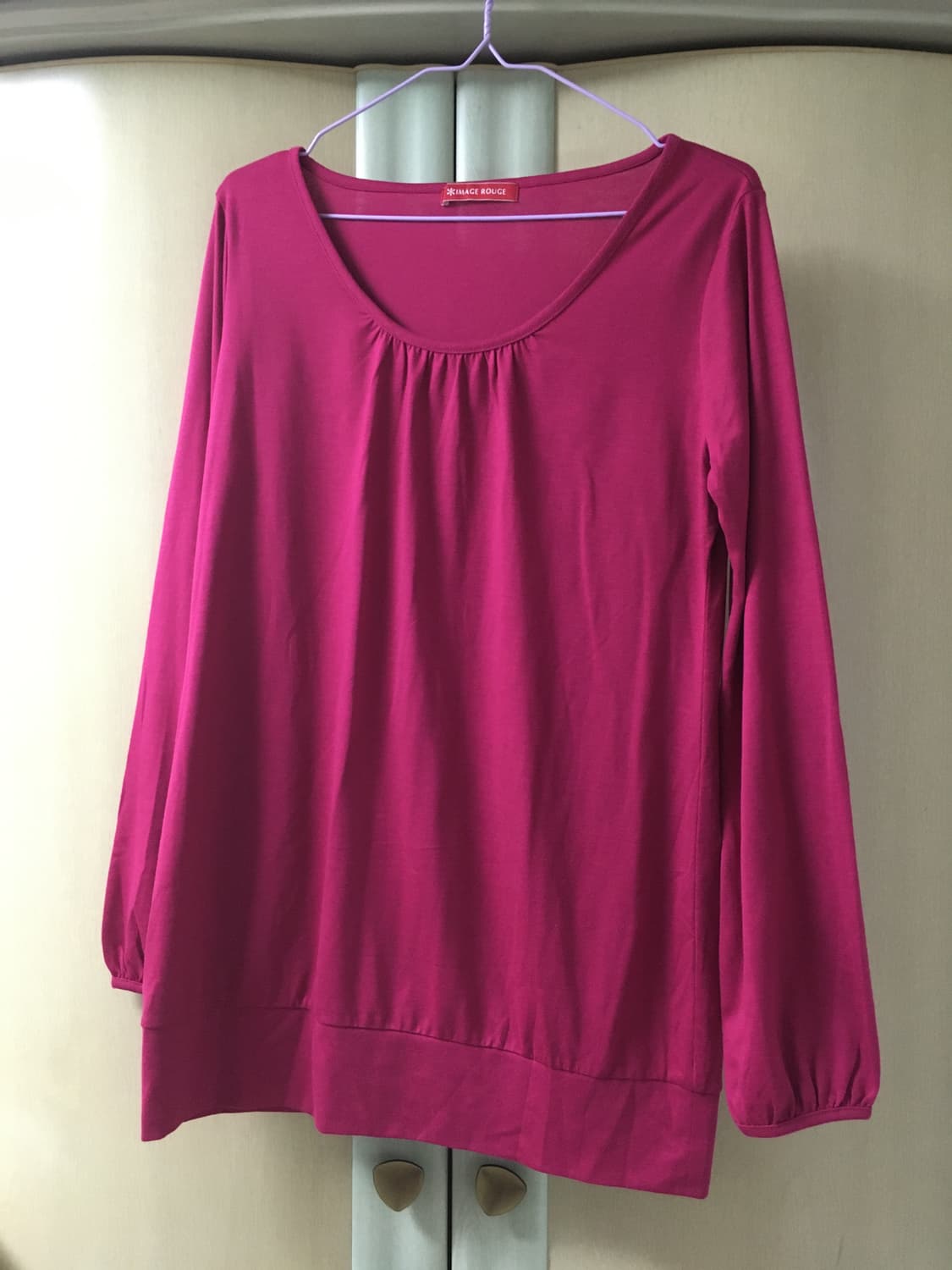 빈티지 자주핑크 롱티셔츠 y2k 키키 상품이미지1