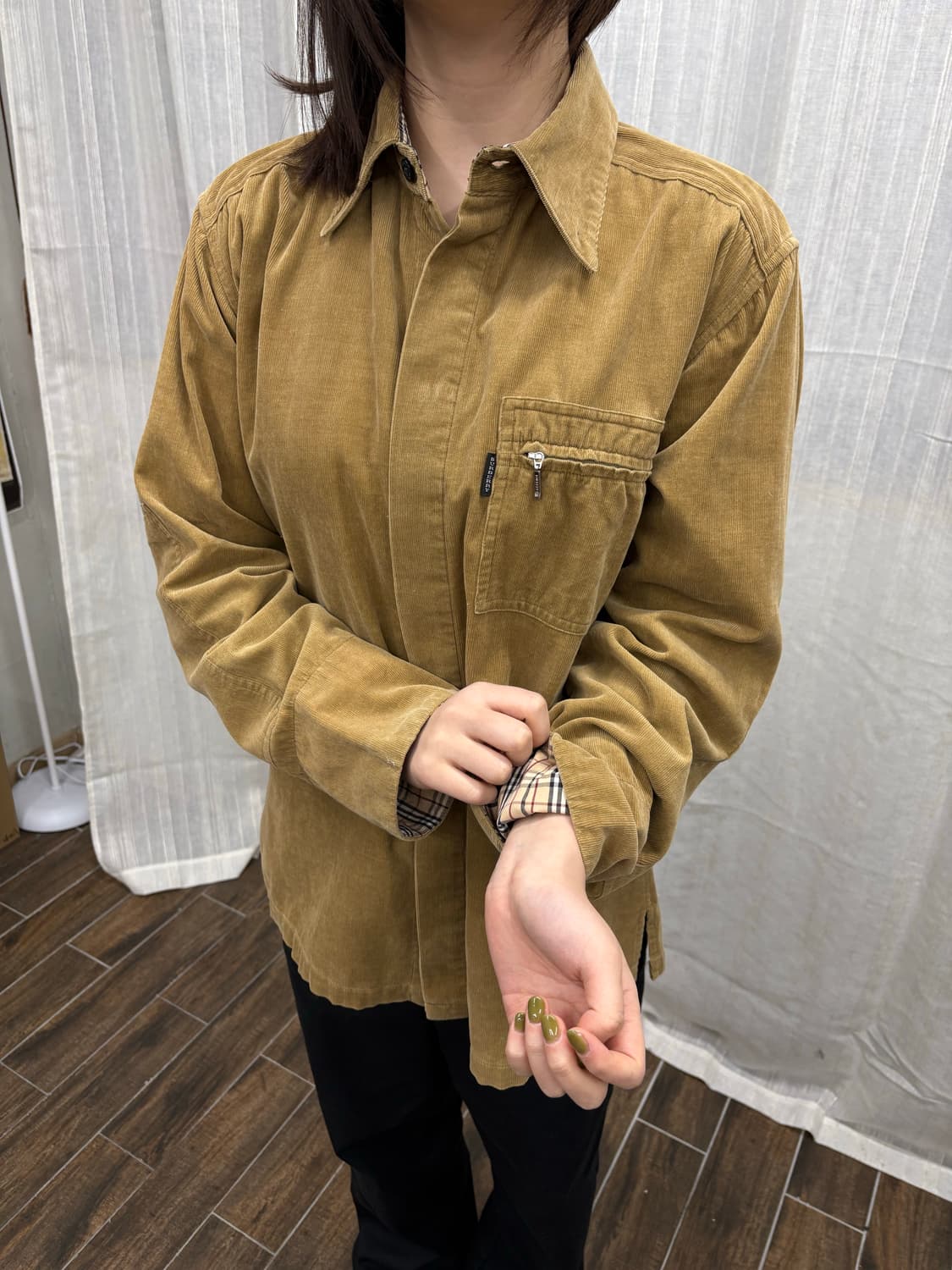 버버리 블랙라벨 코듀로이 셔츠 자켓 Burberry Black Label 상품이미지1