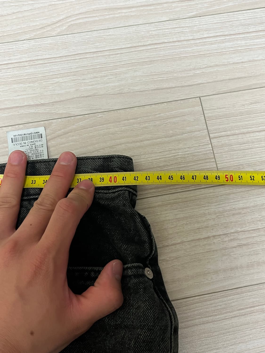노매뉴얼 워시드 데님 다크그린 상품이미지5