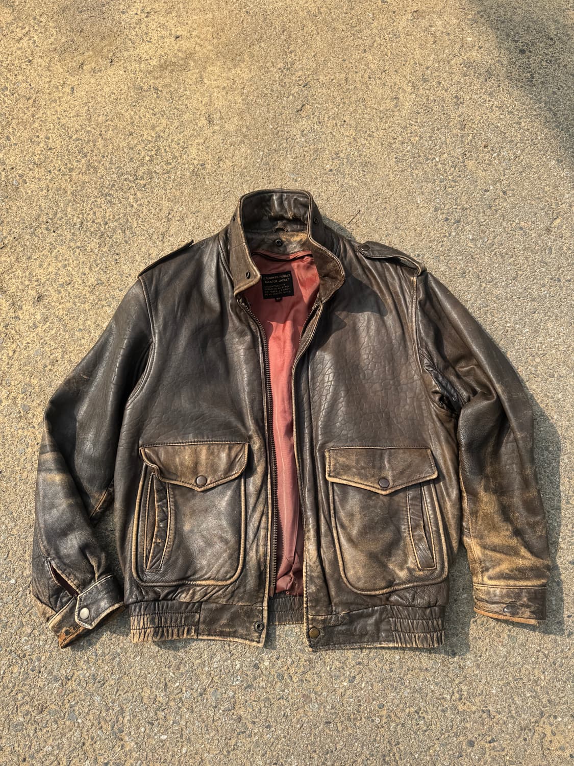 Us army A-2 미공군 가죽자켓 상품이미지1