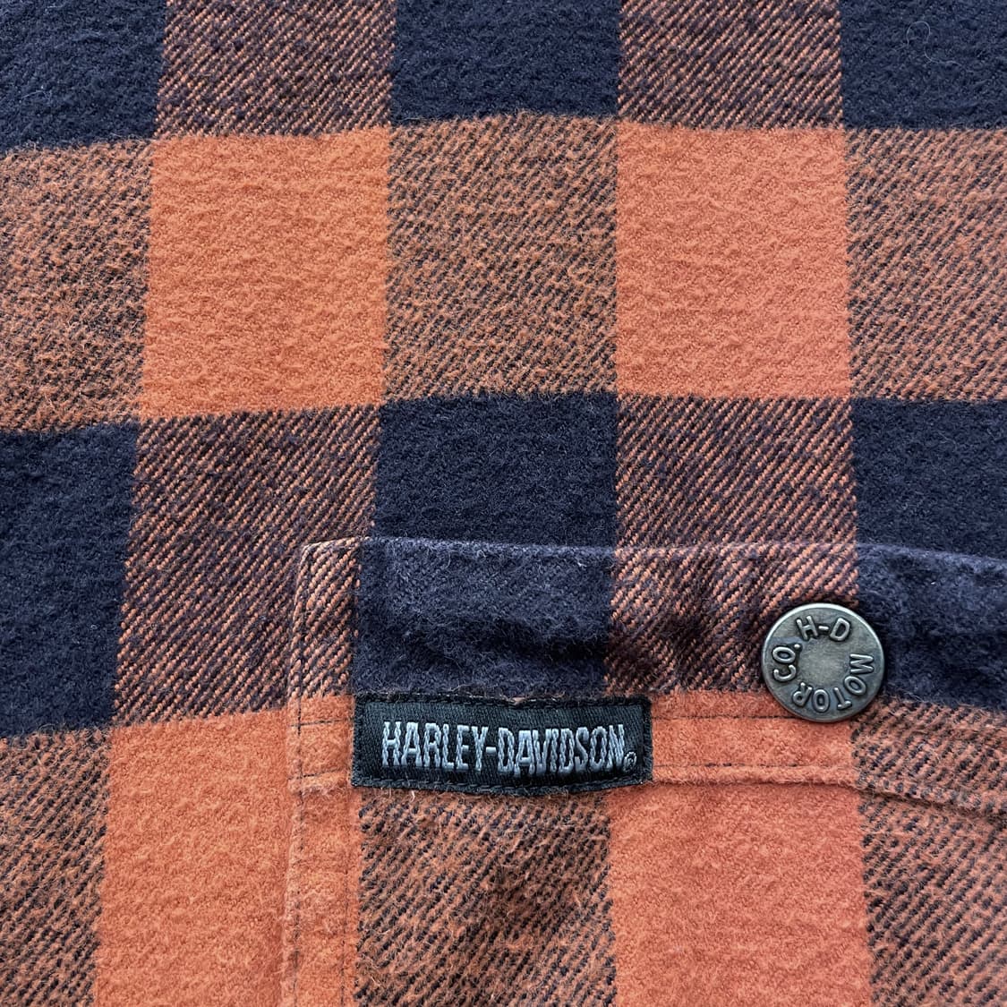 할리데이비슨 멀티 체크 리벳 버튼 플란넬 셔츠 상품이미지5