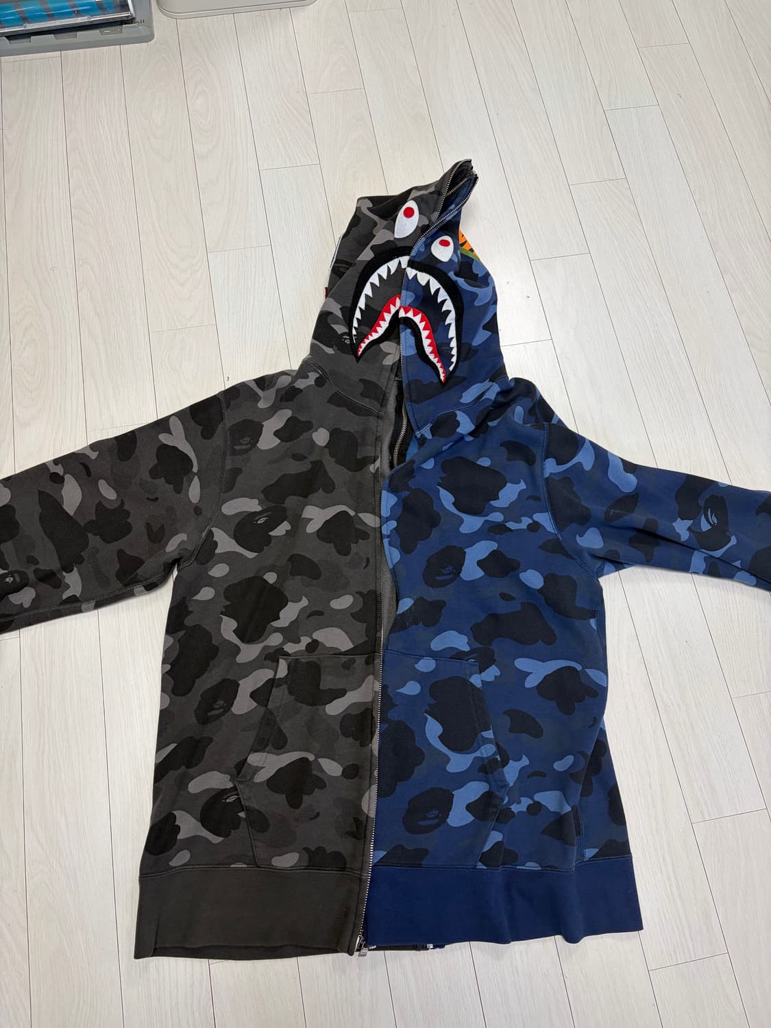 베이프 샤크후드 아수라 청흑 2xl 상품이미지1