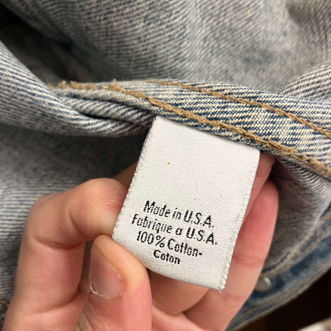 N101 90s usa ck 캘빈클라인 데님 청자켓 상품이미지4