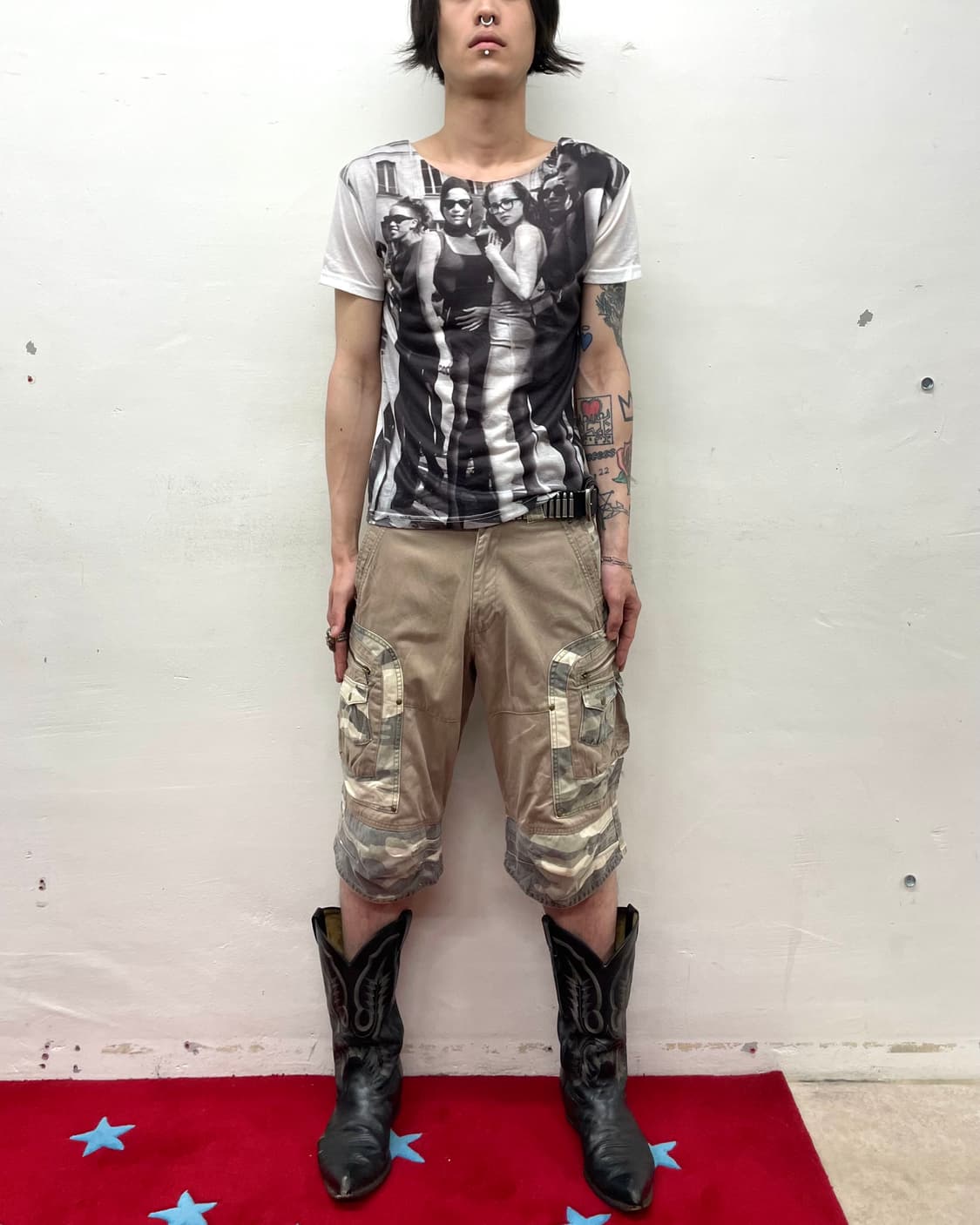 Retro Girl Printed T-Shirt 상품이미지2