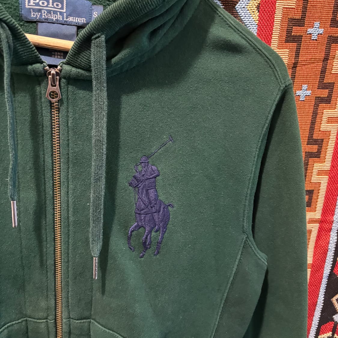 폴로 빅포니3 체크후드 투웨이 후드집업 상품이미지5