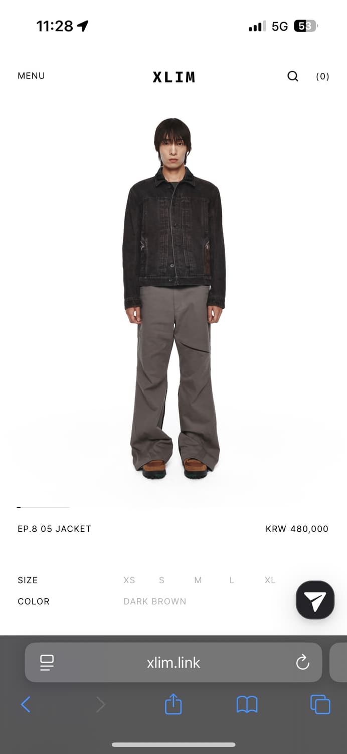 엑슬림 ep 8 05 다크브라운 자켓 L사이즈 상품이미지1