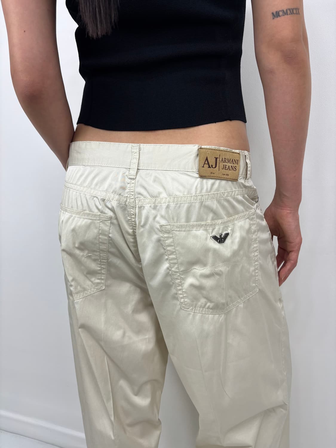 ARMANI IVORY SHIMMER PANTS 상품이미지5