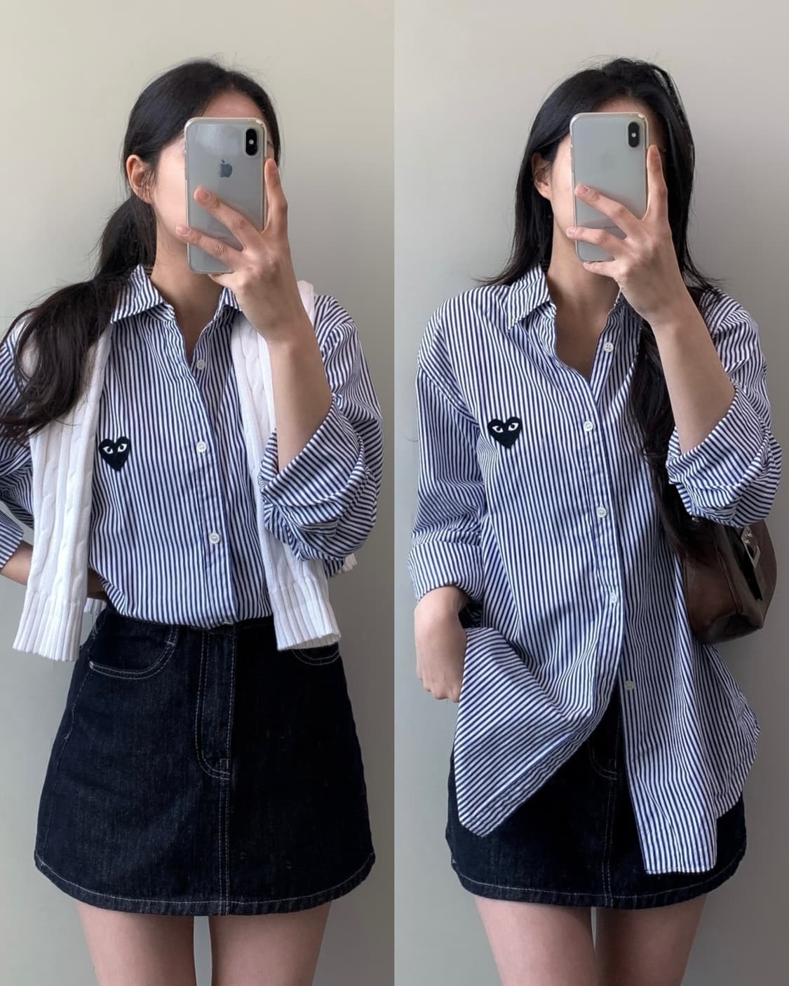 꼼데가르송 스트라이프 셔츠  상품이미지1