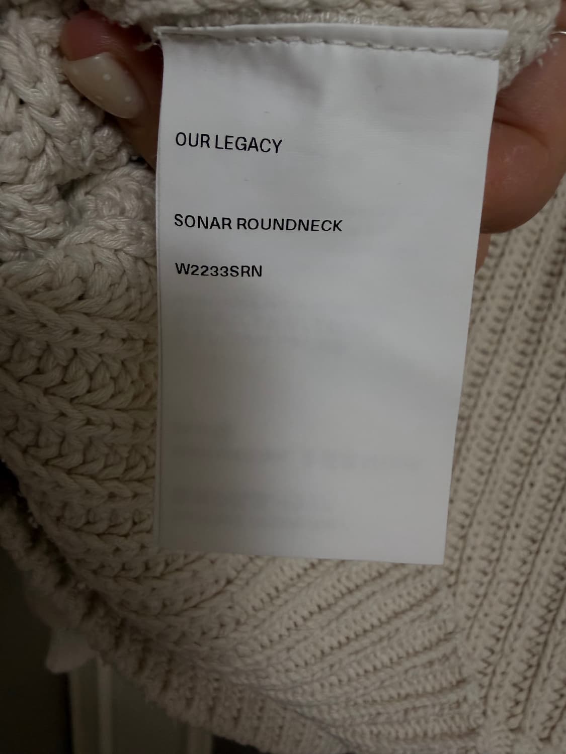 아워레가시 실크니트 38 상품이미지6