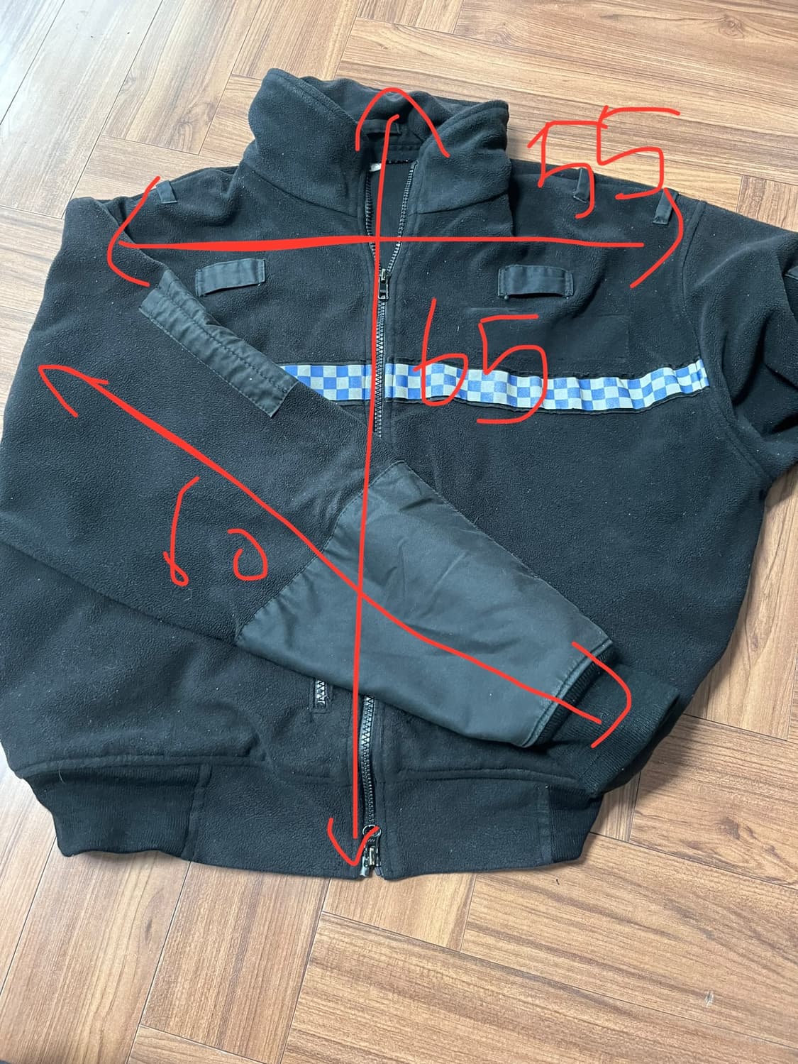 빈티지 polizei 플리스 자켓 상품이미지2