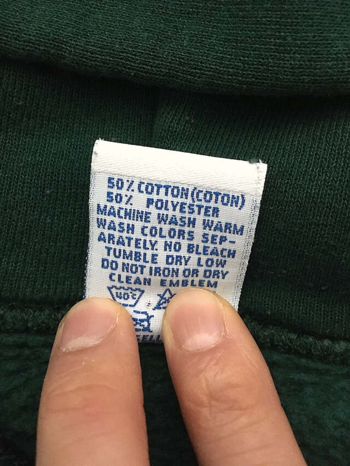 90s USA made 50/50 hooded zip-up jacket 상품이미지4