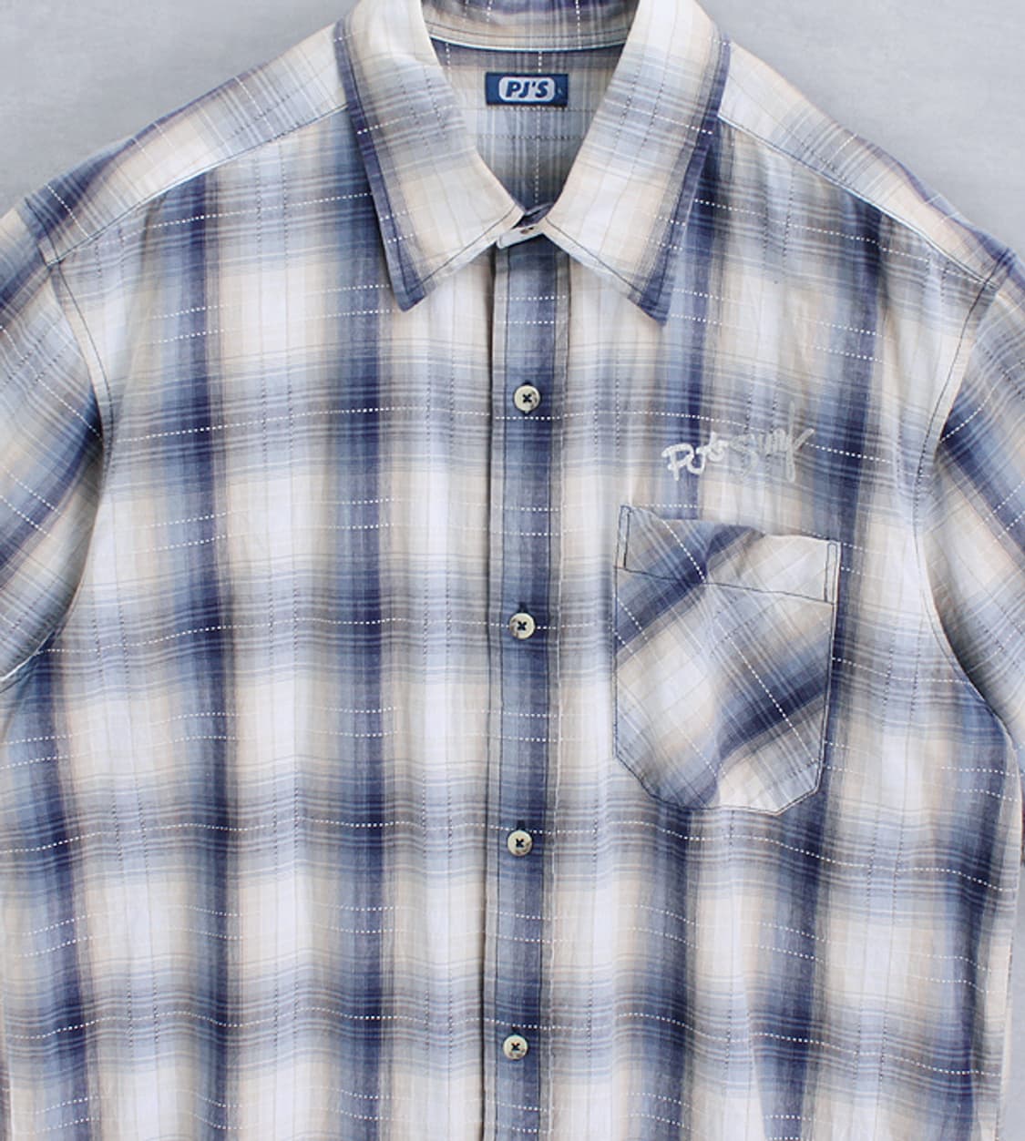 PJ'S _ check cotton shirt _S4364 상품이미지2