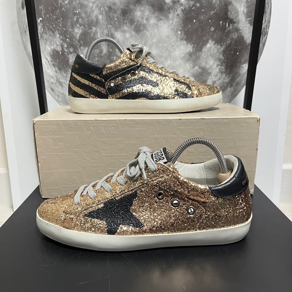 정품 38) 골든구스 글리터 빅플레그 스니커즈 240~245 상품이미지1