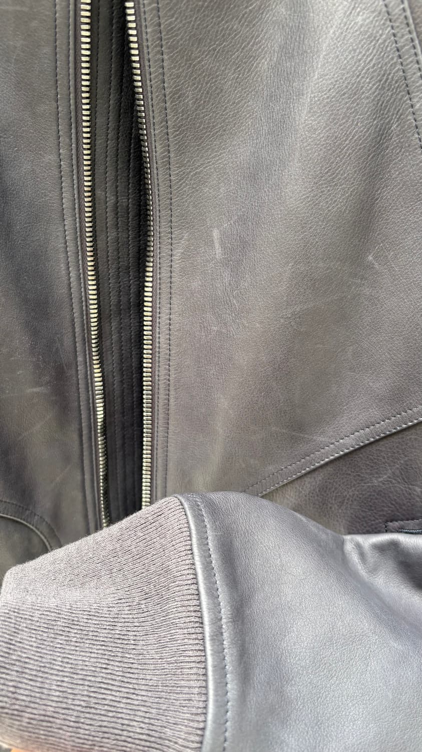 19SS 릭오웬스 인타르시아 레더 자켓 52 사이즈 상품이미지6
