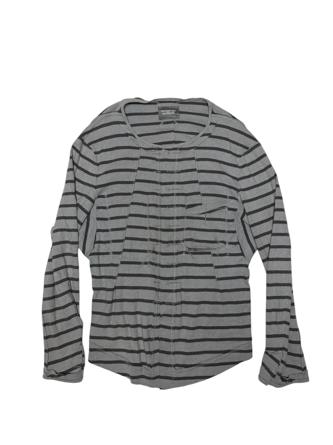 타카히로미야시타 더 솔로이스트 스트라이프 롱 슬리브 가디건 OS 상품이미지2