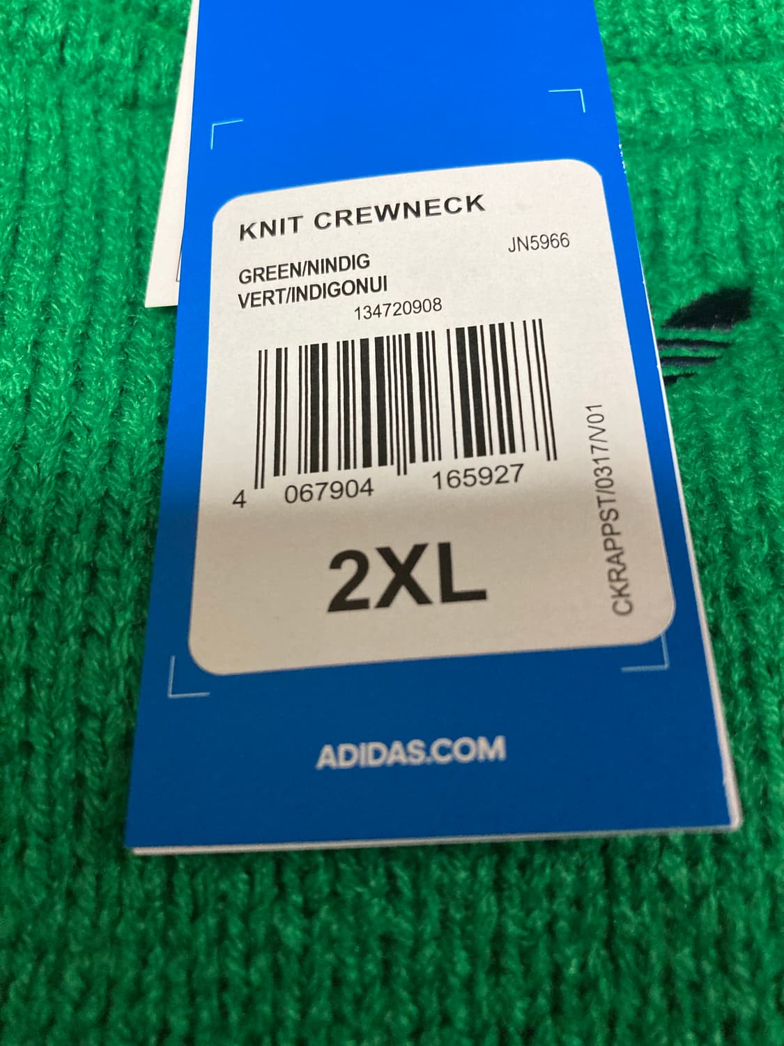 [2XL/XXL] 아디다스 70s 크루넥 니트 스웨터 / 그린 상품이미지6