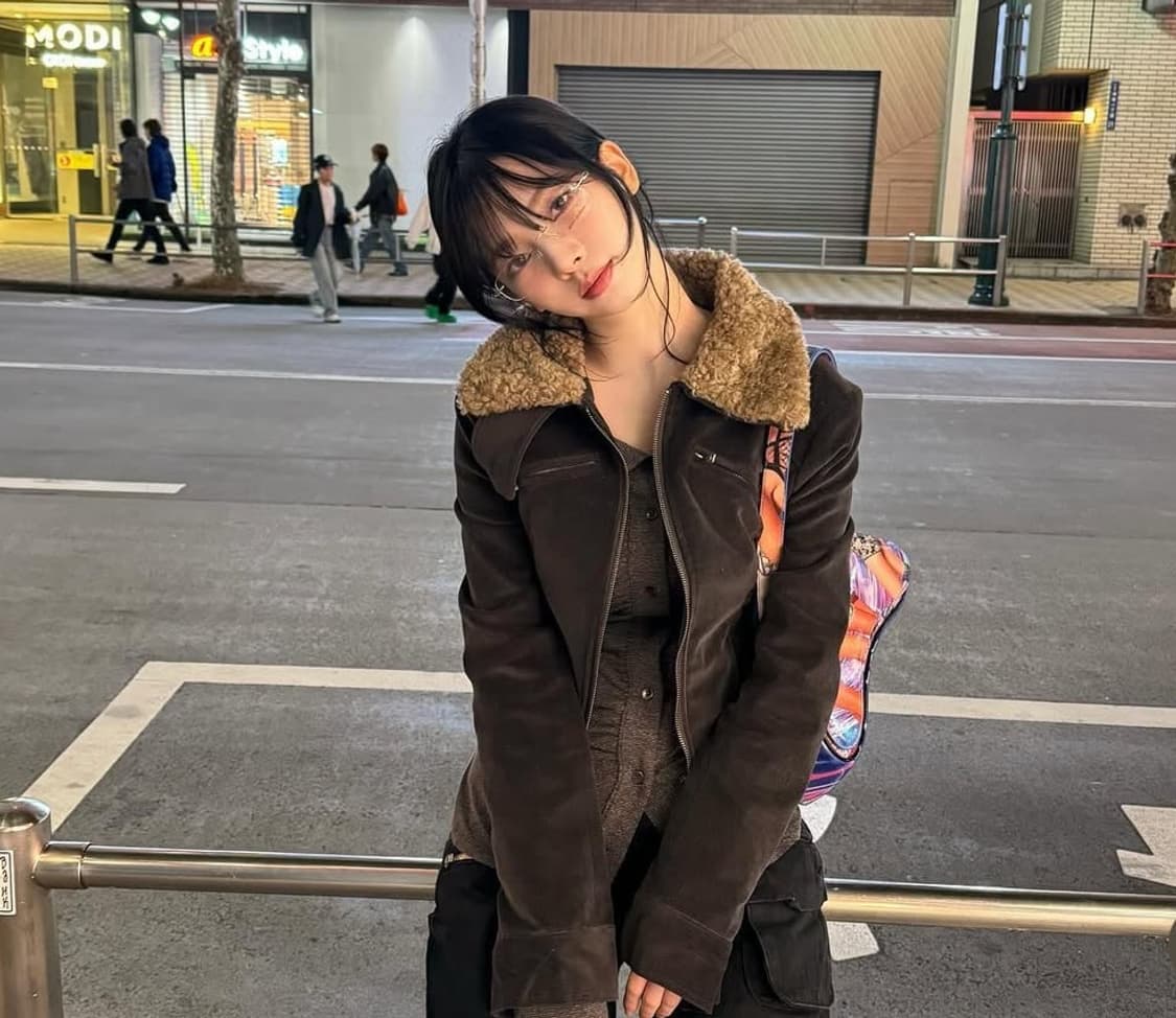 (새상품) (택있음) 비데블 골덴 퍼자켓 브라운 상품이미지2