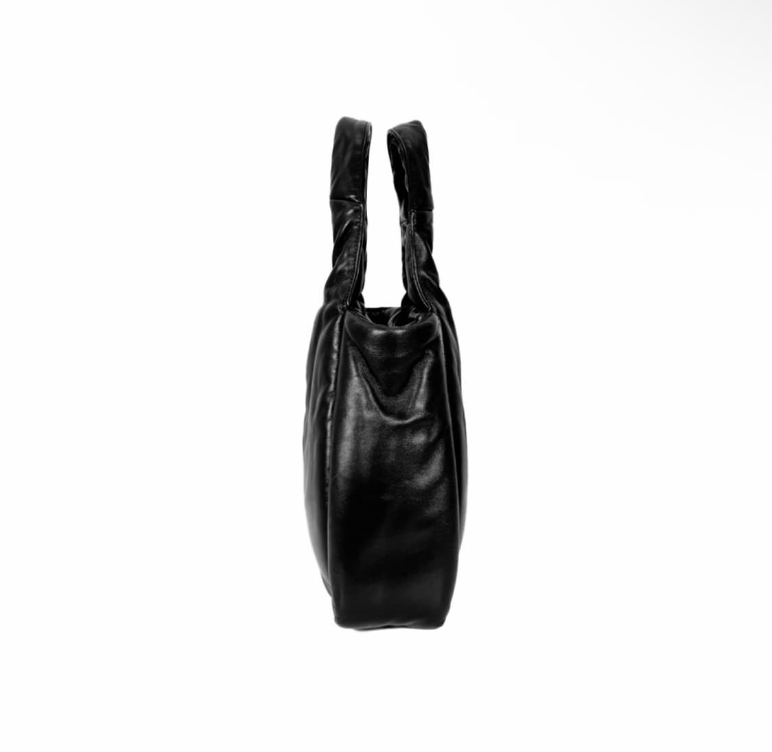 [M] 프라다 패디드 패딩 소프트 패딩 니파 레더 백 토트백 미디움 블랙 상품이미지2