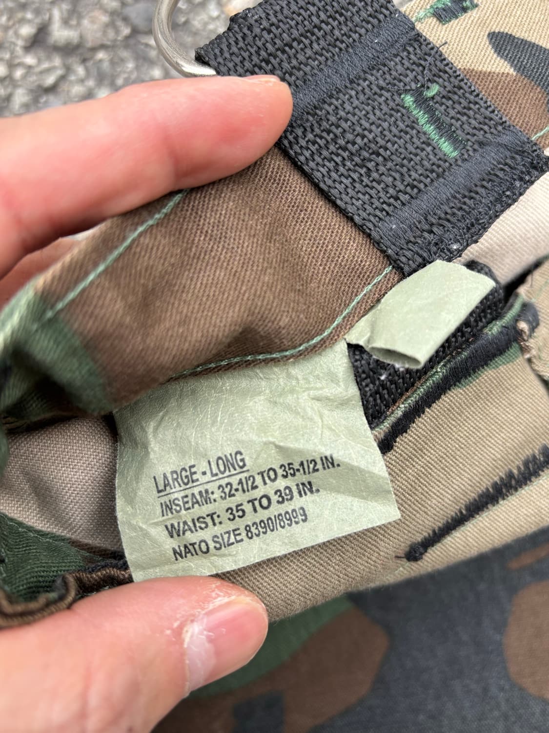 미군 프로퍼 우드랜드 bdu 팬츠 L-L 005 상품이미지5
