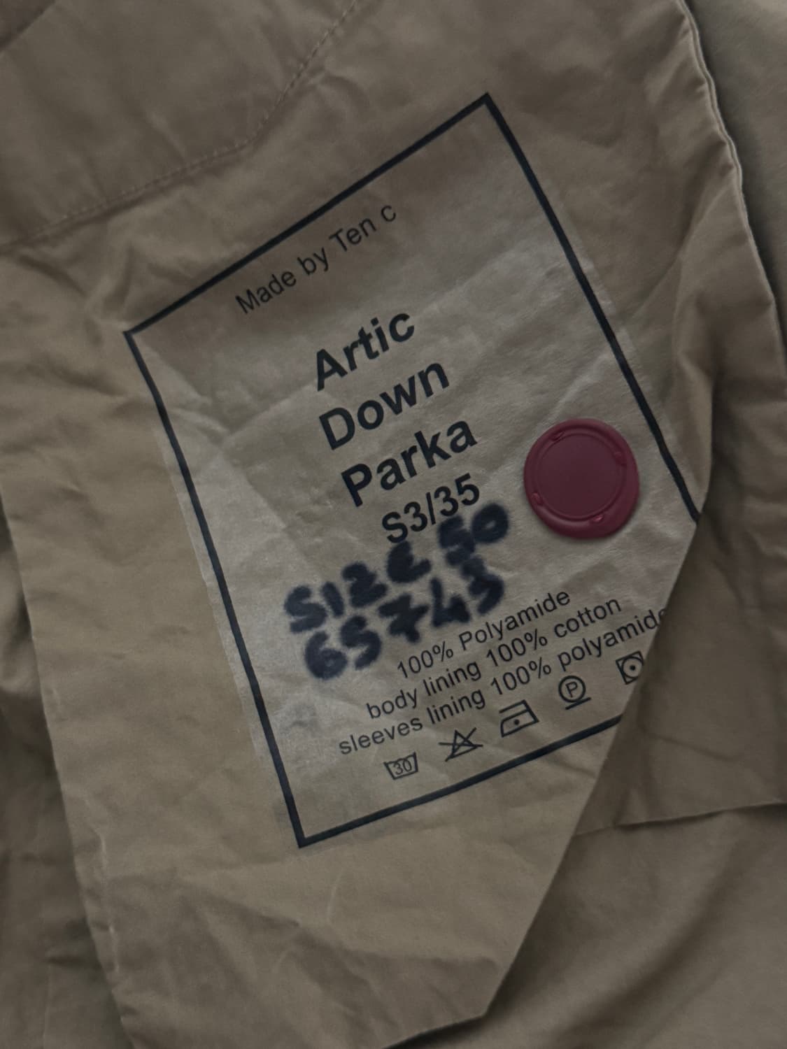 텐씨 아틱 페일토프 50사이즈 상품이미지4