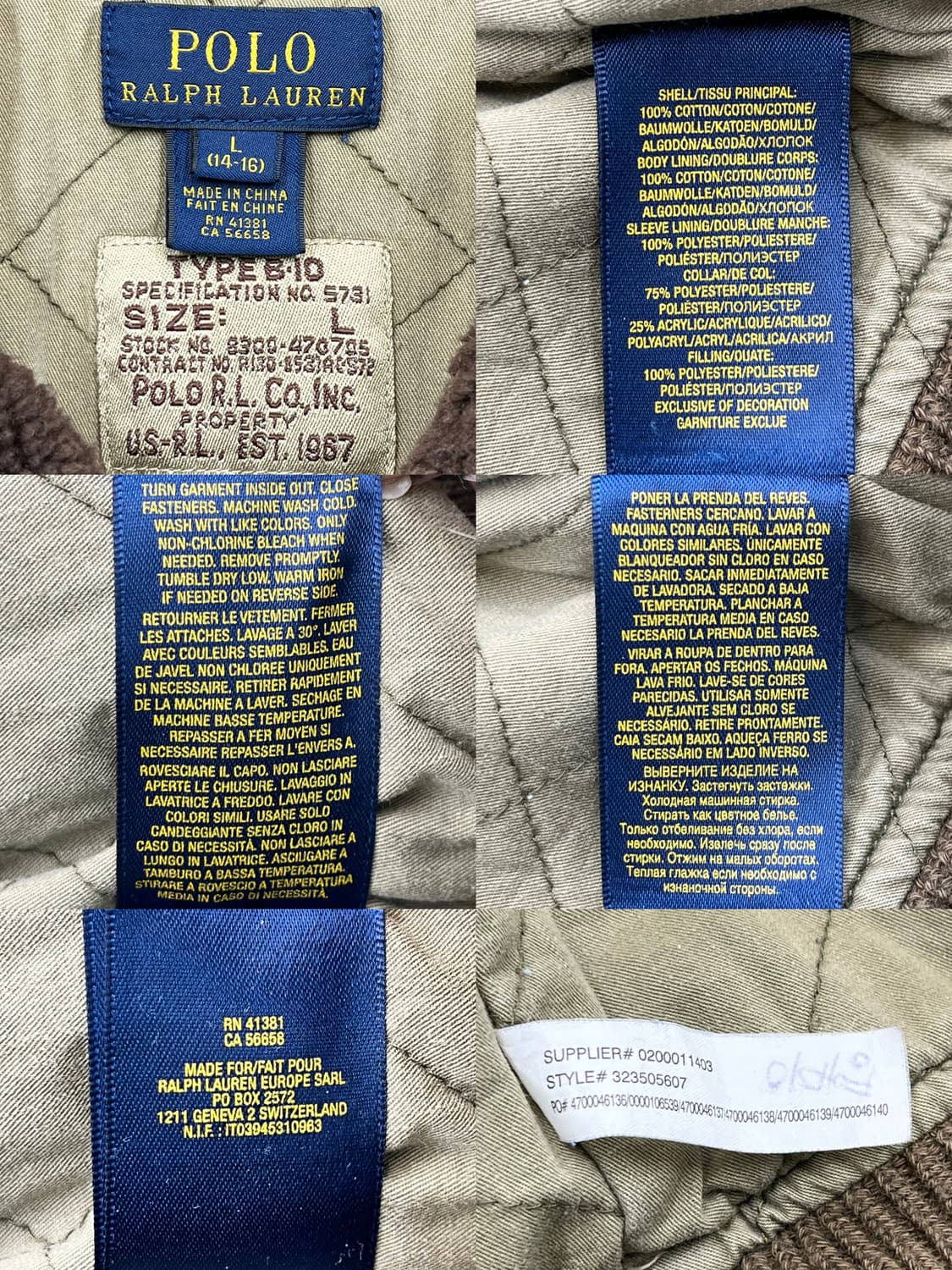 폴로 랄프 로렌 U.S.A.F B-10 봄버 자켓 상품이미지6