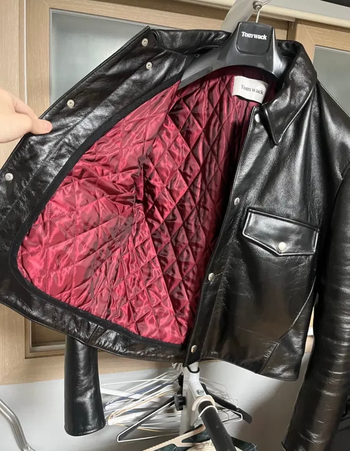 토니웩 바이커 레더 자켓 상품이미지5