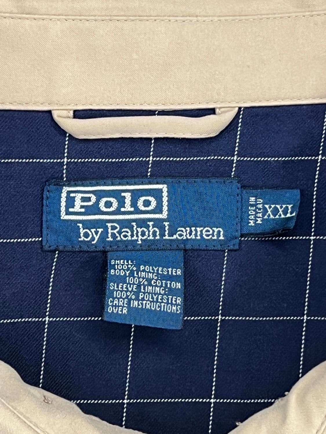 폴로 랄프로렌 체크라이닝 폴리쉘 블루종  상품이미지7