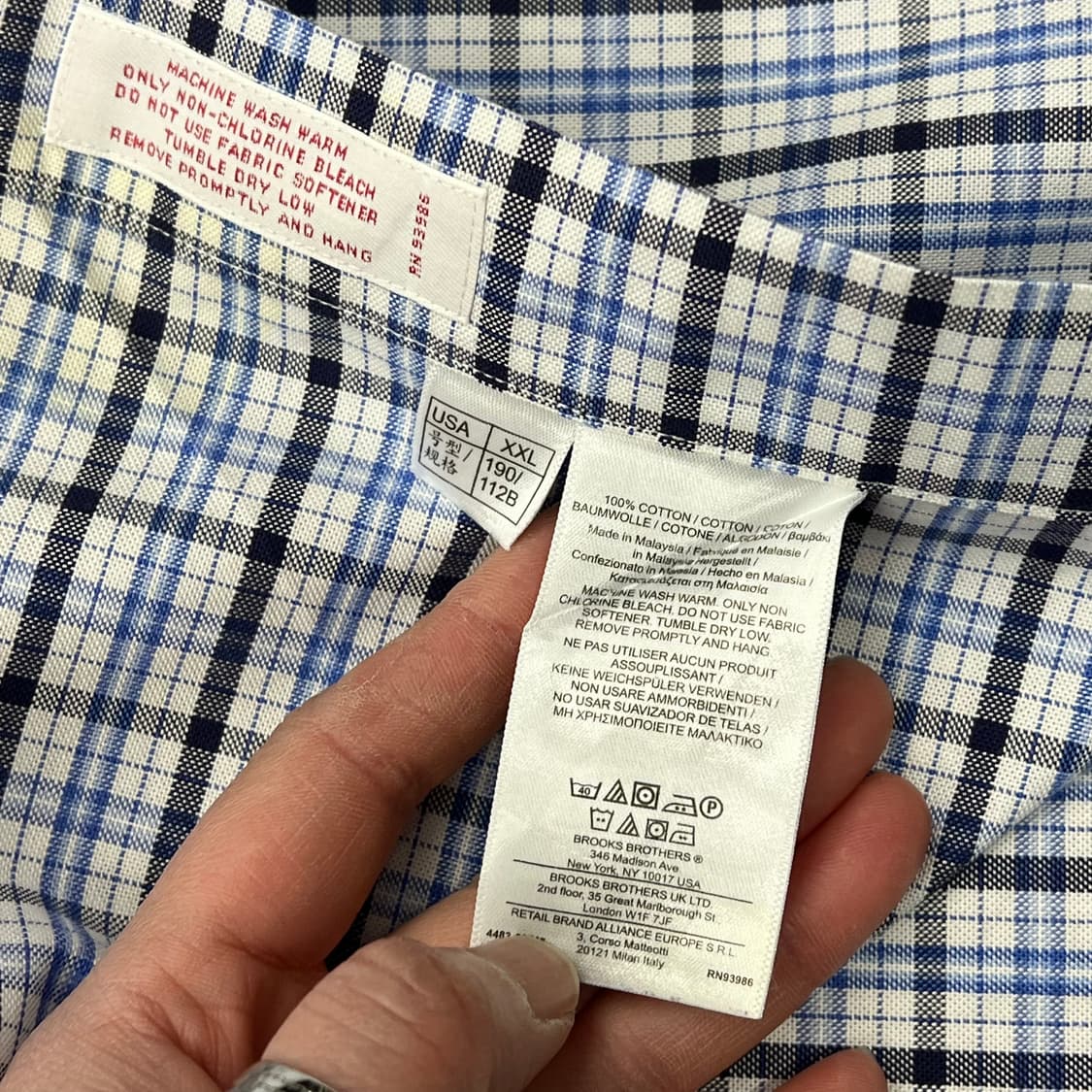 브룩스브라더스 체크셔츠 s09482 상품이미지7