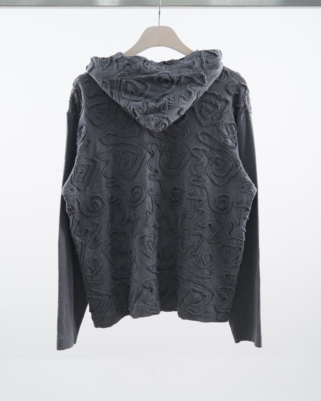 Issey Miyake 90’s 하이 스포팅기어 그레이 후드티 상품이미지2