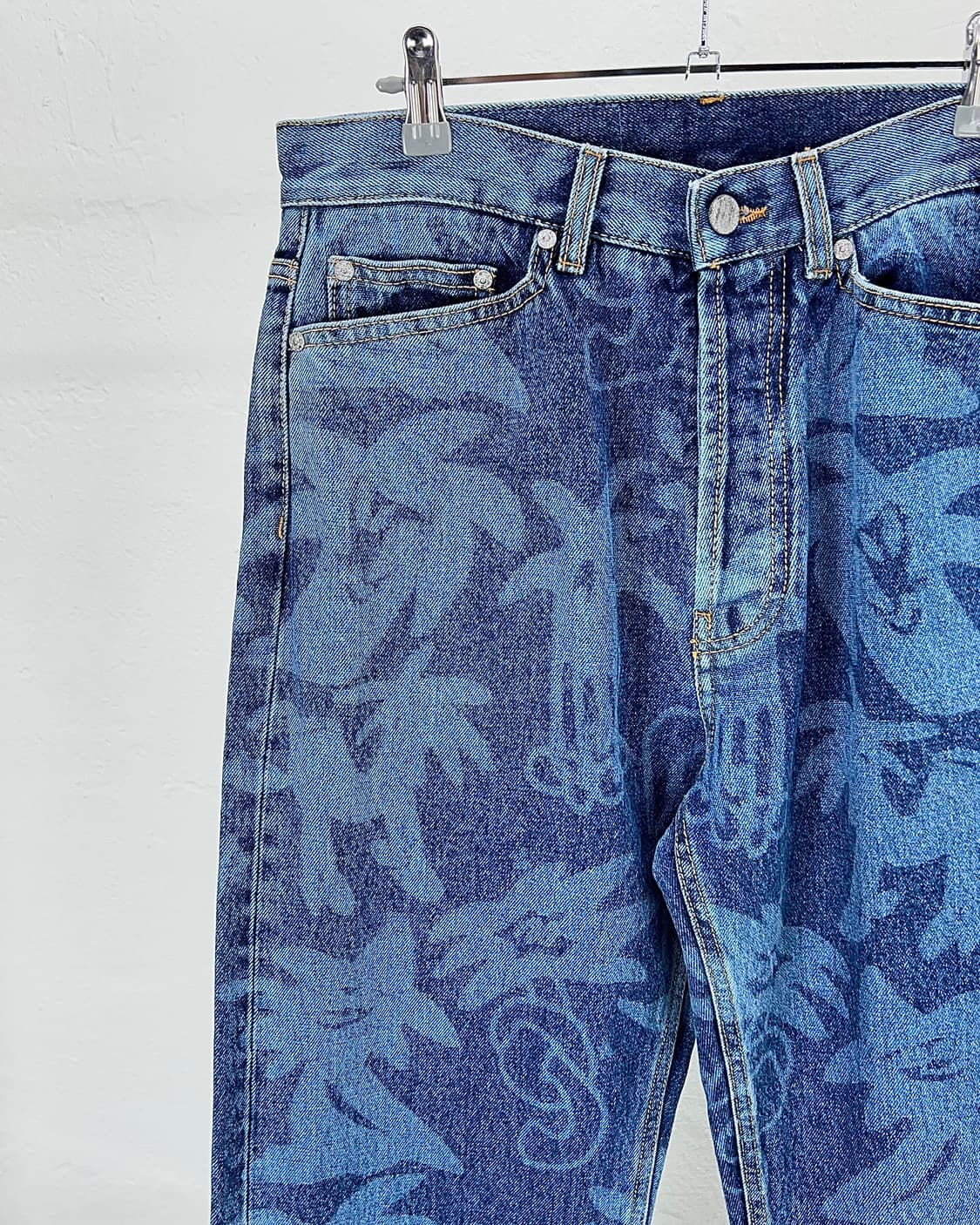 팜엔젤스 23fw 팔미티 올 오버 레이저 팜트리 데님 팬츠 상품이미지2