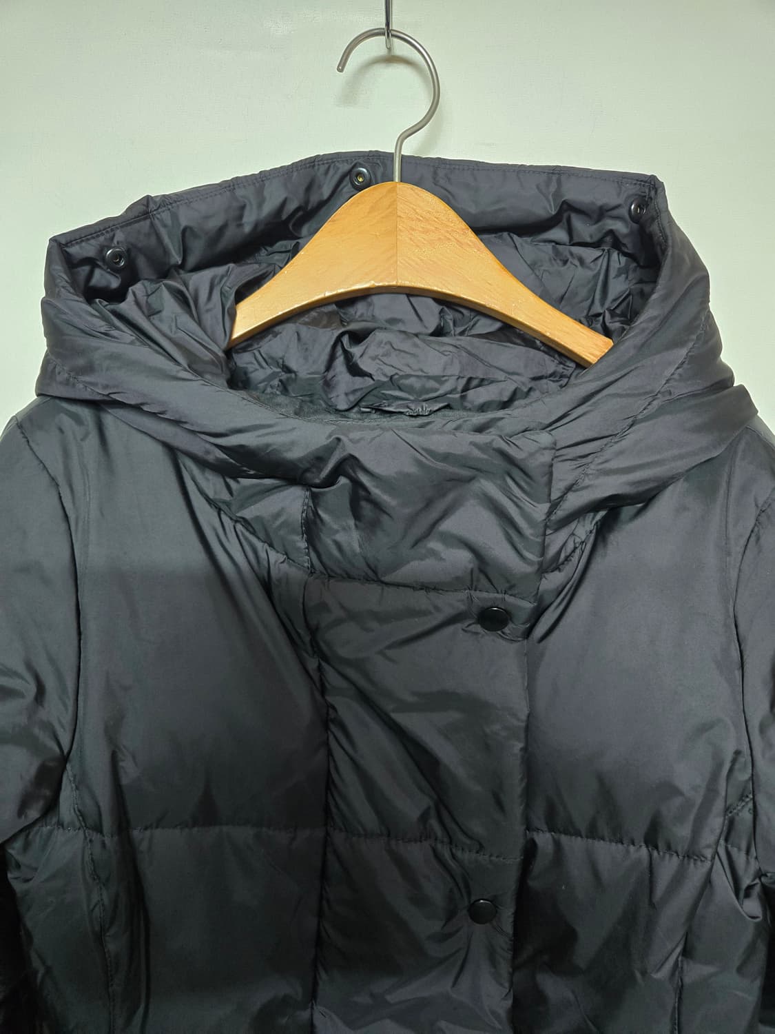 자라 블랙 롱패딩 S 모자퍼X 상품이미지4