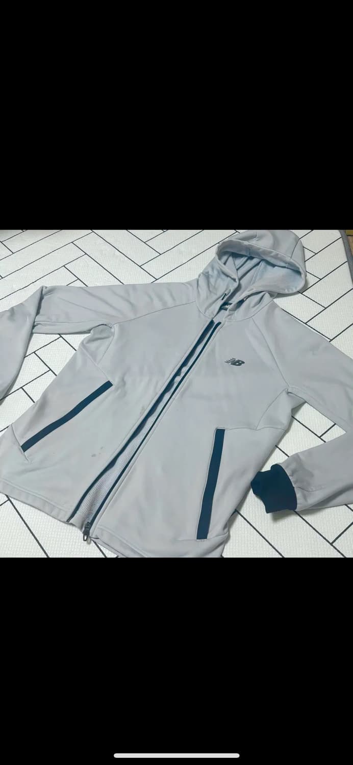 정품 뉴발란스 기모 트레이닝 후드 집업 자켓 90S 상품이미지1